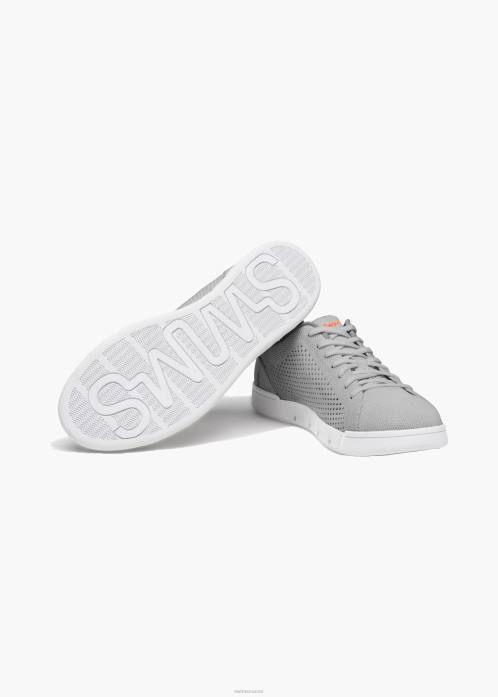 vaaleanharmaa/valkoinen kenkä N24T89 SWIMS Breeze tennisneule