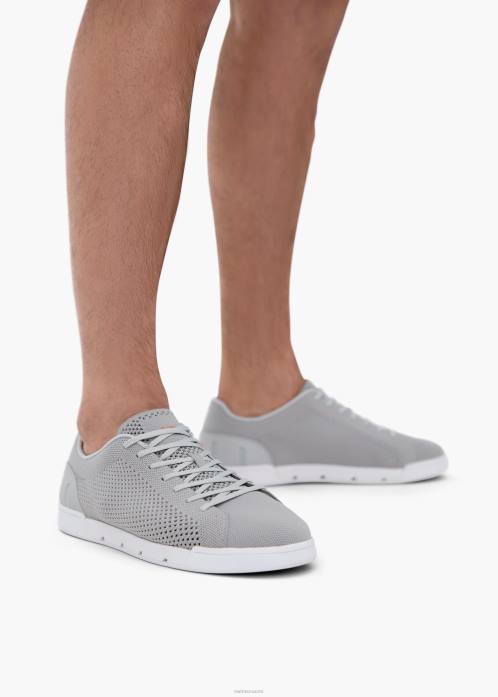 vaaleanharmaa/valkoinen kenkä N24T89 SWIMS Breeze tennisneule