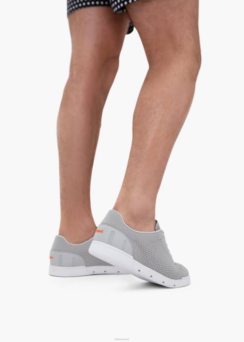vaaleanharmaa/valkoinen kenkä N24T89 SWIMS Breeze tennisneule