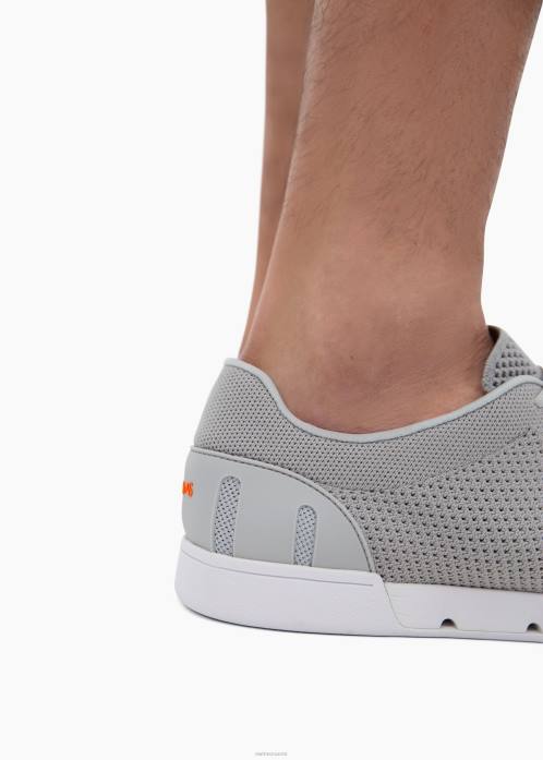 vaaleanharmaa/valkoinen kenkä N24T89 SWIMS Breeze tennisneule