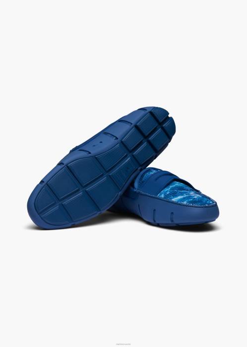 lippu sininen kenkä N24T10 SWIMS painettu penniäinen loafer