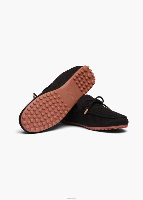 musta kenkä N24T2 SWIMS punottu pitsi neuleohjain