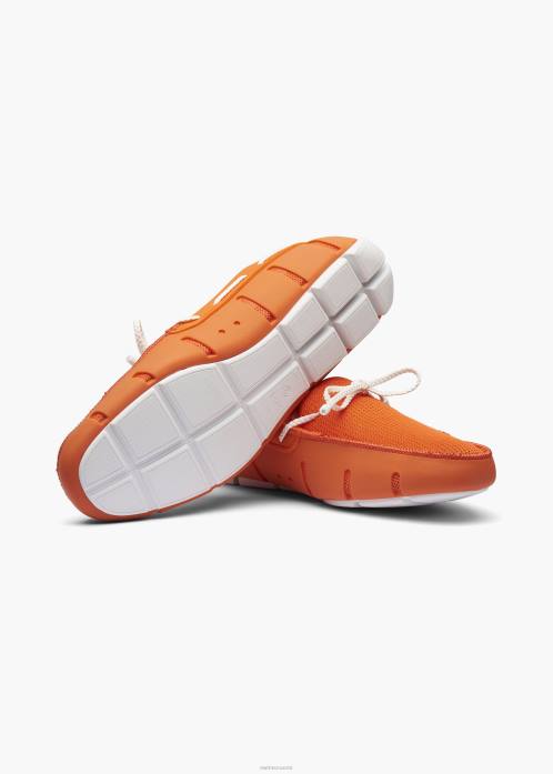 oranssi/valkoinen kenkä N24T42 SWIMS punottu pitsipussi