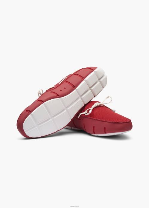 signaali punainen/valkoinen kenkä N24T32 SWIMS punottu pitsipussi