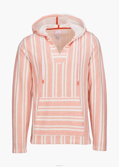 oranssi raita vaatetus N24T223 SWIMS trevillen huppari