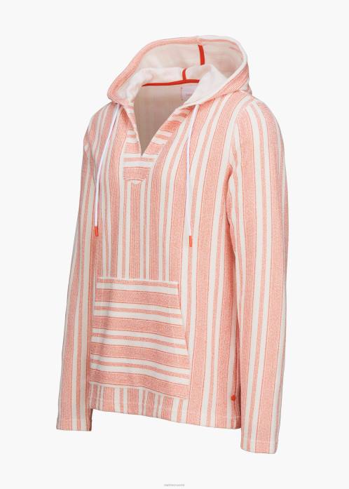 oranssi raita vaatetus N24T223 SWIMS trevillen huppari