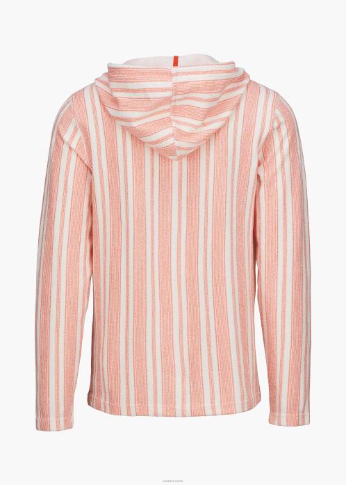 oranssi raita vaatetus N24T223 SWIMS trevillen huppari