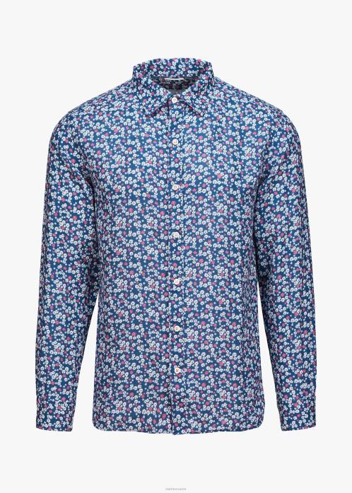 laivaston kasvisto vaatetus N24T195 SWIMS amalfi-kuvioinen pellavapaita