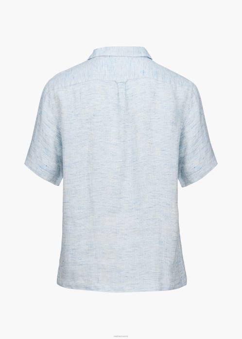 sininen taivas liinavaatteet vaatetus N24T202 SWIMS capri pellavapaita